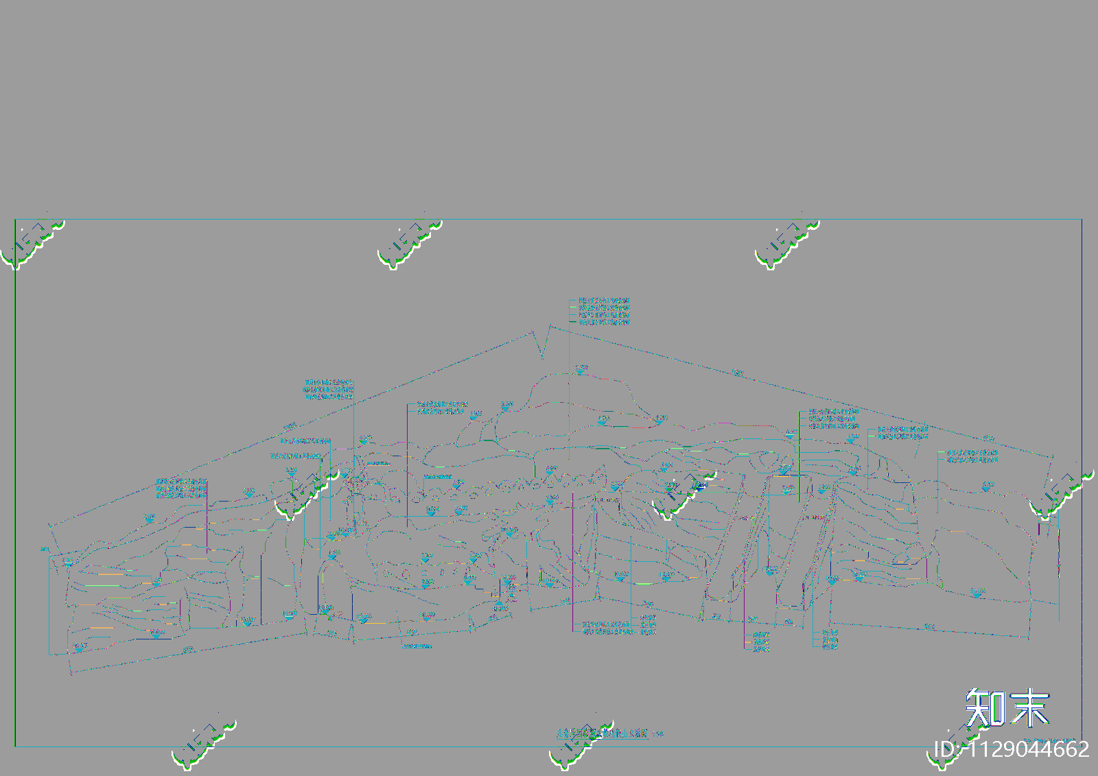 现代简约第二幼儿园cad施工图下载【ID:1129044662】