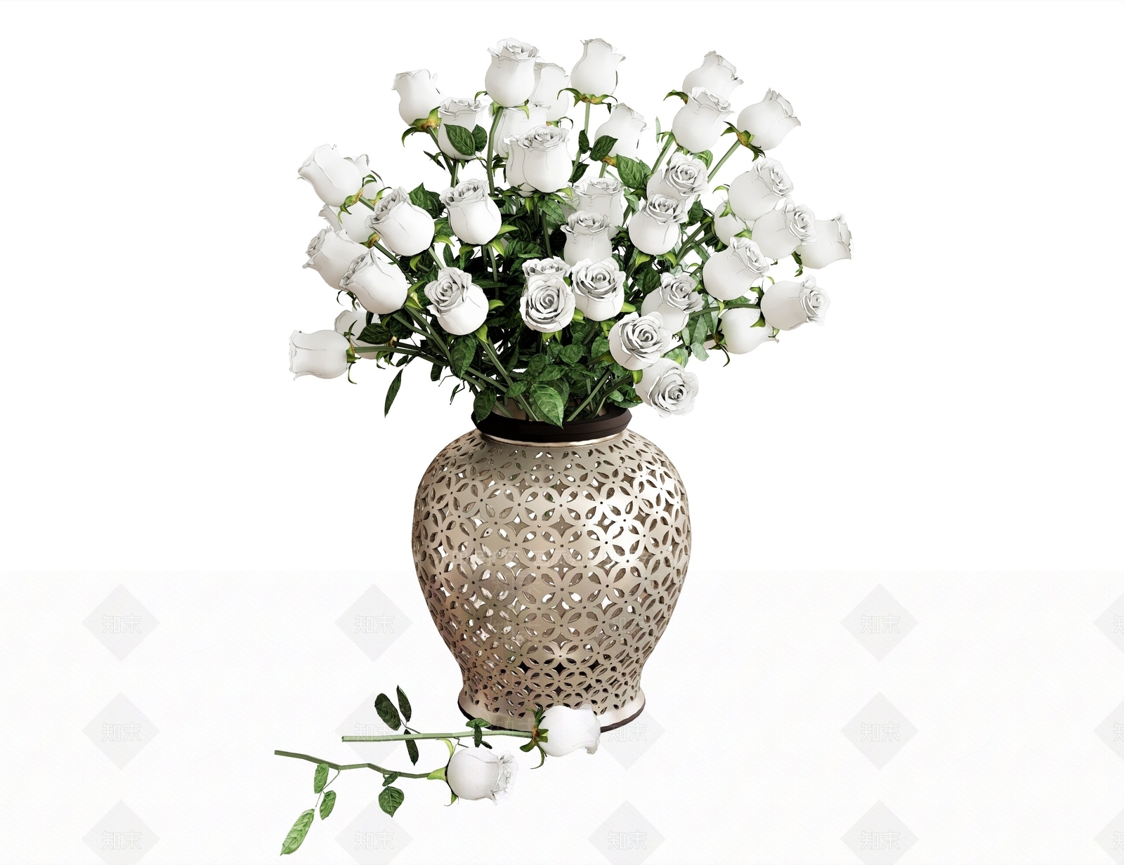 欧式花瓶SU模型下载【ID:1129060958】