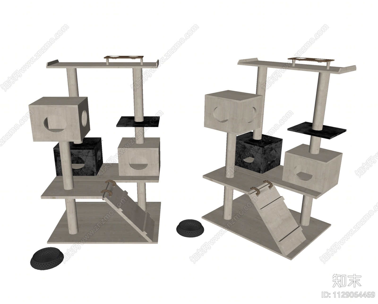猫爬架SU模型下载【ID:1129064469】