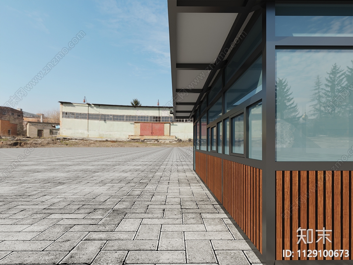 中式售票厅建筑cad施工图下载【ID:1129100673】