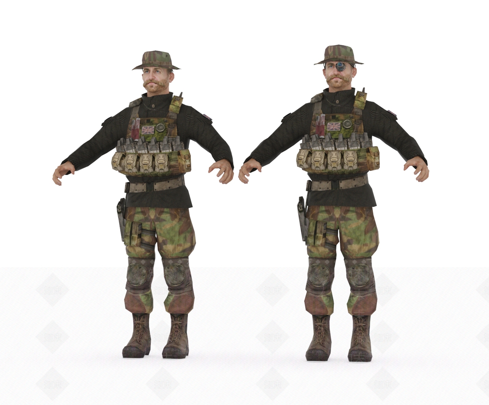 虚拟人物3D模型下载【ID:1129107676】_知末3d模型网