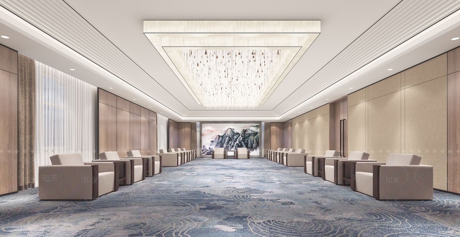 现代贵宾接待室3D模型下载【ID:1129129480】