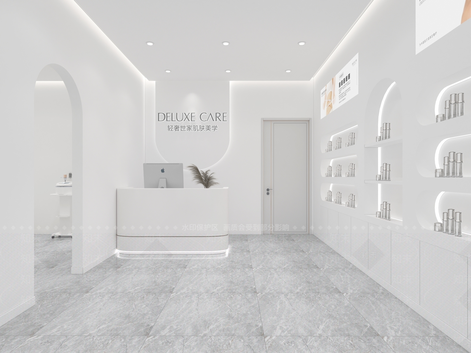 现代美容SPA店3D模型下载【ID:1129113441】