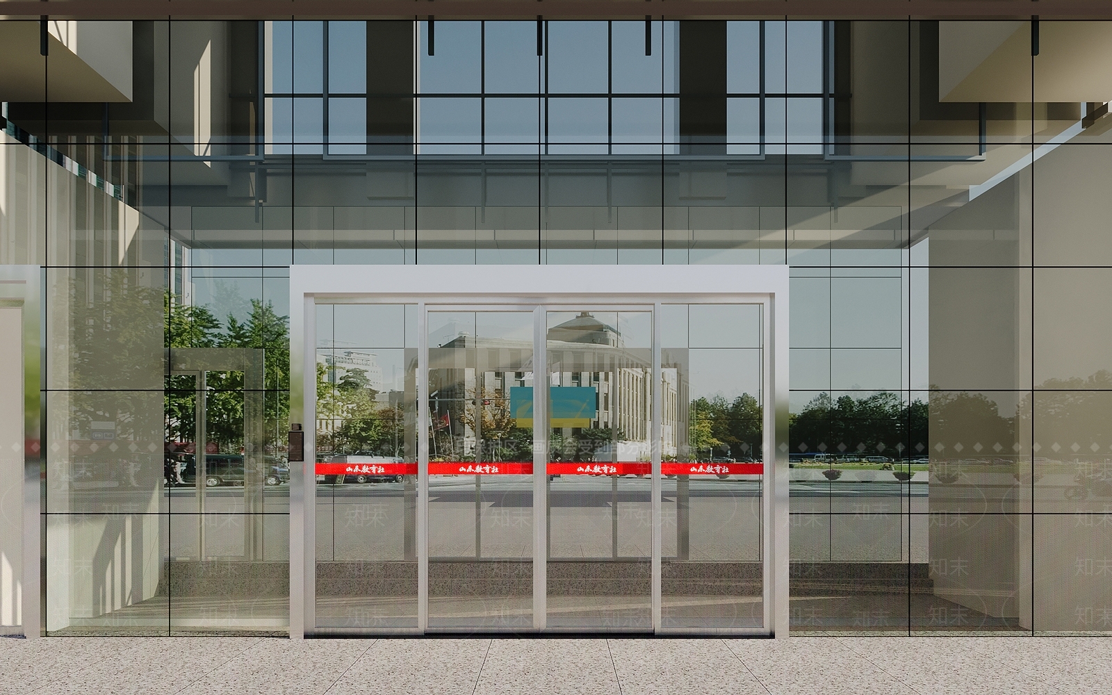 现代大门电动门3D模型下载【ID:1129133839】