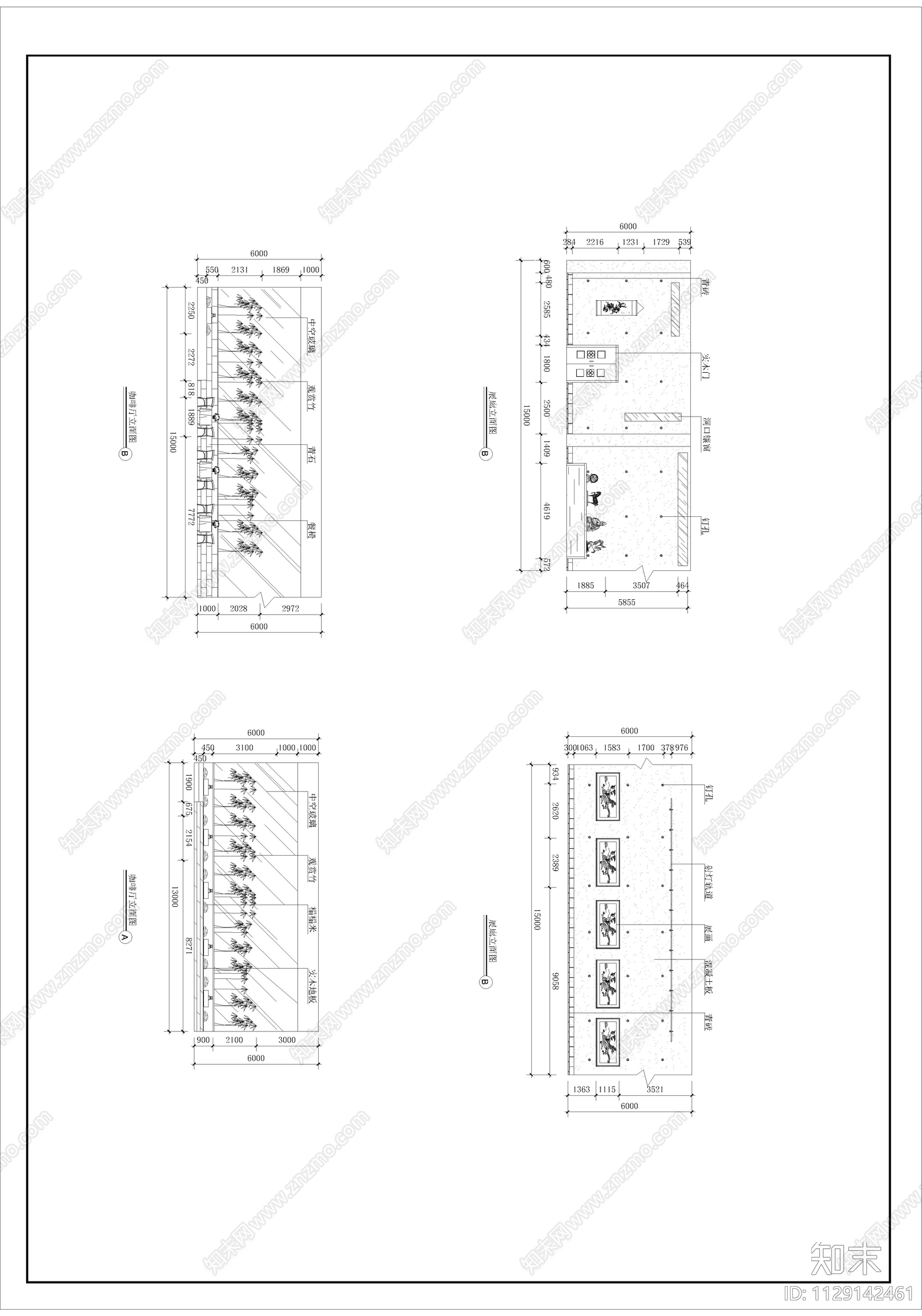 艺术展馆装修图cad施工图下载【ID:1129142461】