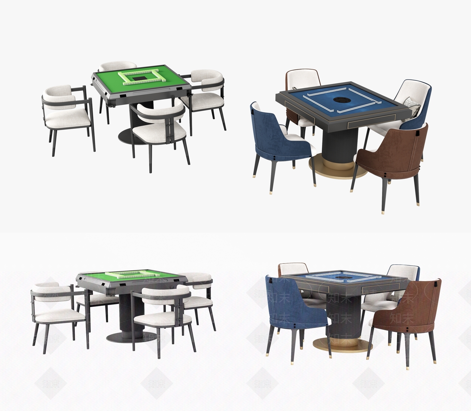 棋牌桌SU模型下载【ID:1129149468】