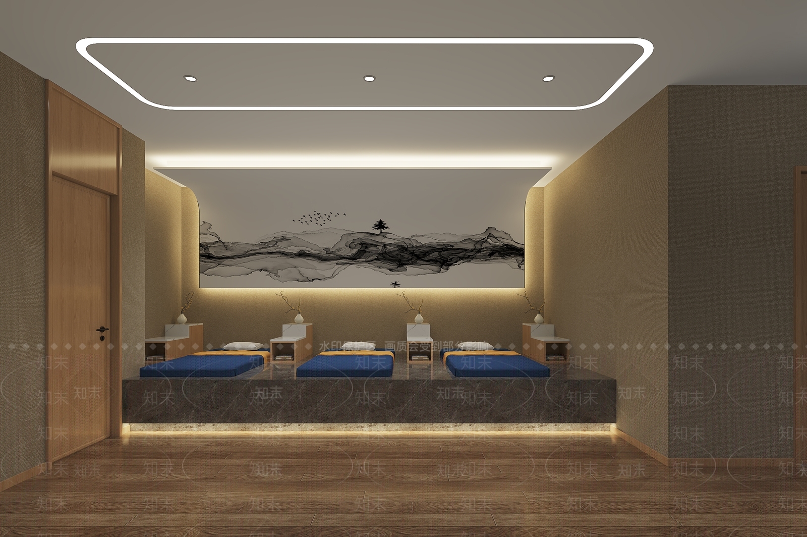 新中式洗浴中心3D模型下载【ID:1129153225】