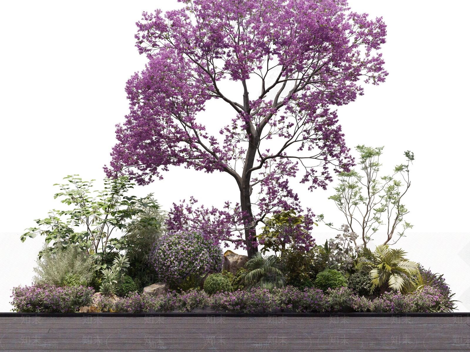 花坛3D模型下载【ID:1129160529】