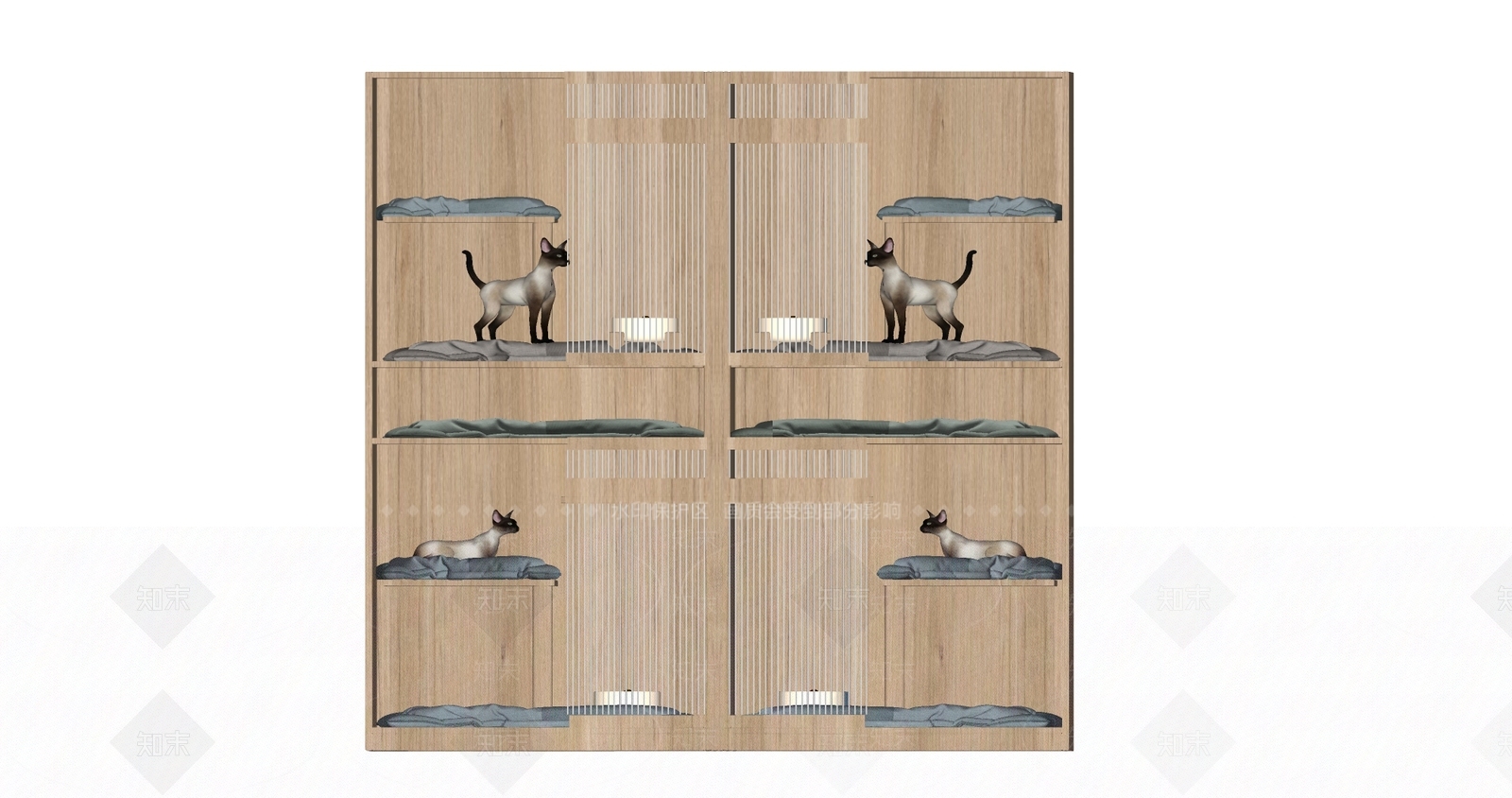 宠物屋SU模型下载【ID:1129180088】