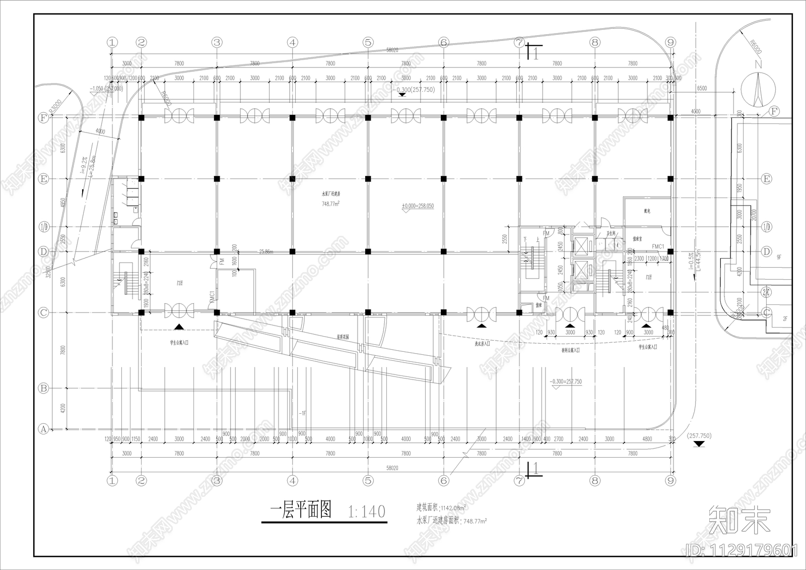 12层学生宿舍建筑施工图下载【ID:1129179601】