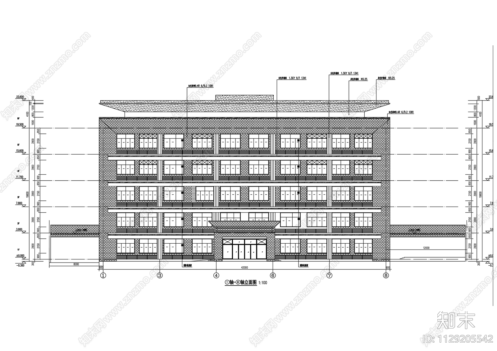 学校综合楼建筑施工图下载【ID:1129205542】