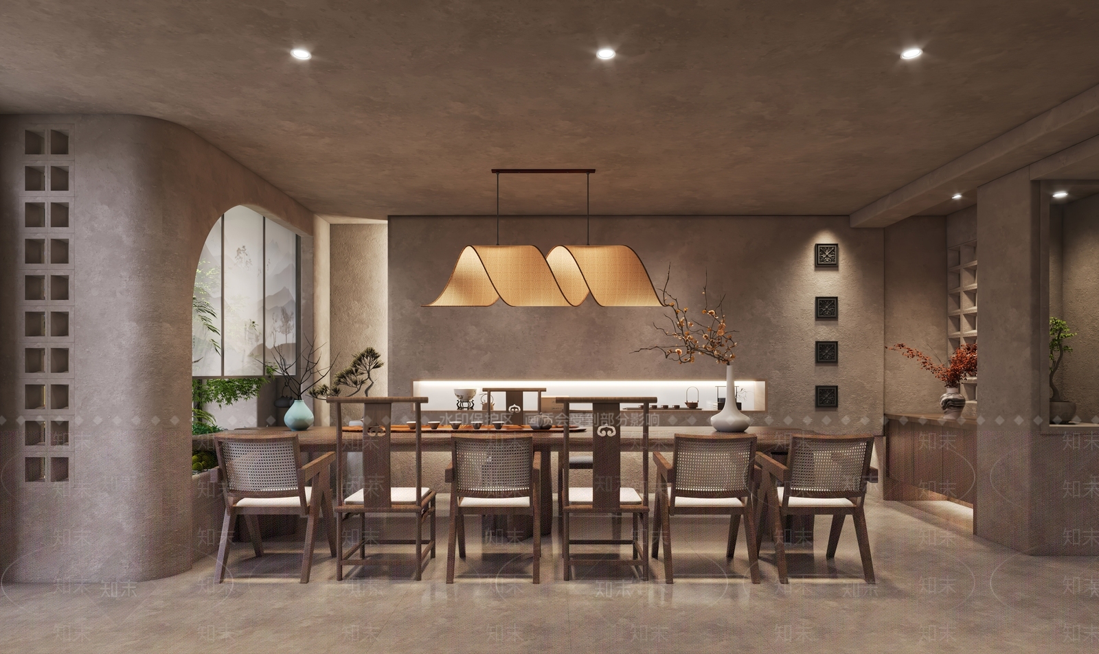 侘寂茶馆3D模型下载【ID:1129214681】