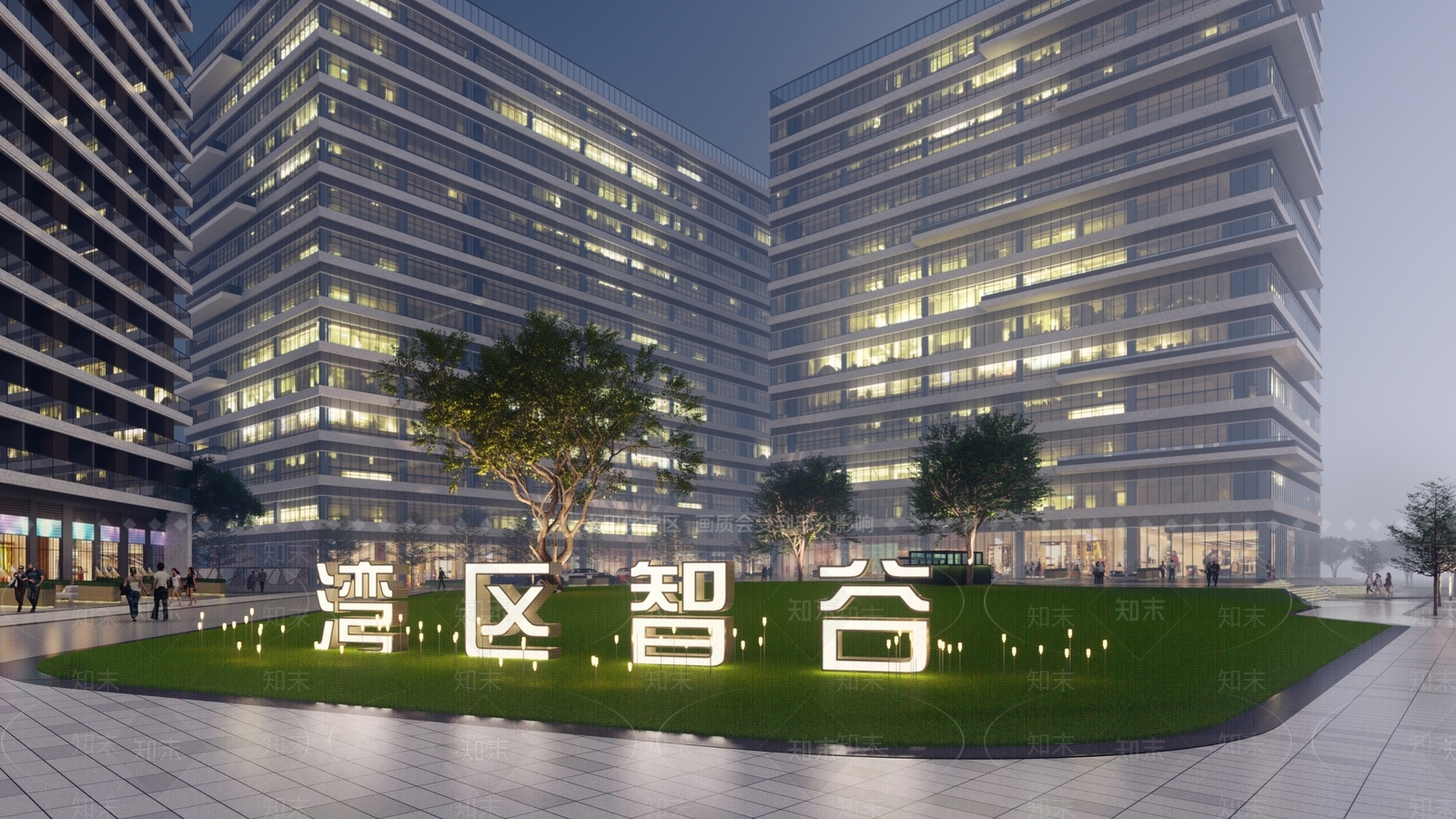 现代商业景观SU模型下载【ID:1130780694】
