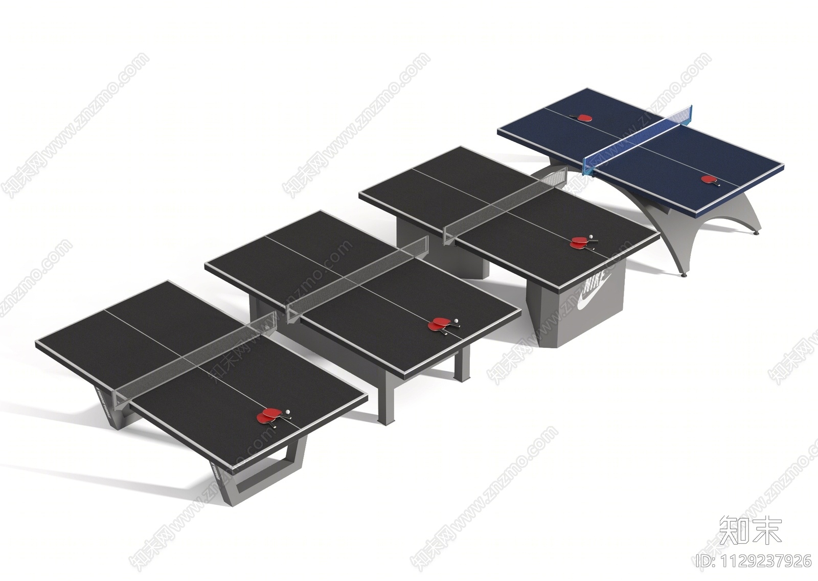乒乓球桌SU模型下载【ID:1129237926】