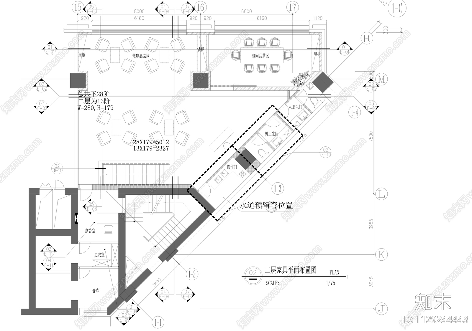 后现代酒吧消防图cad施工图下载【ID:1129244443】