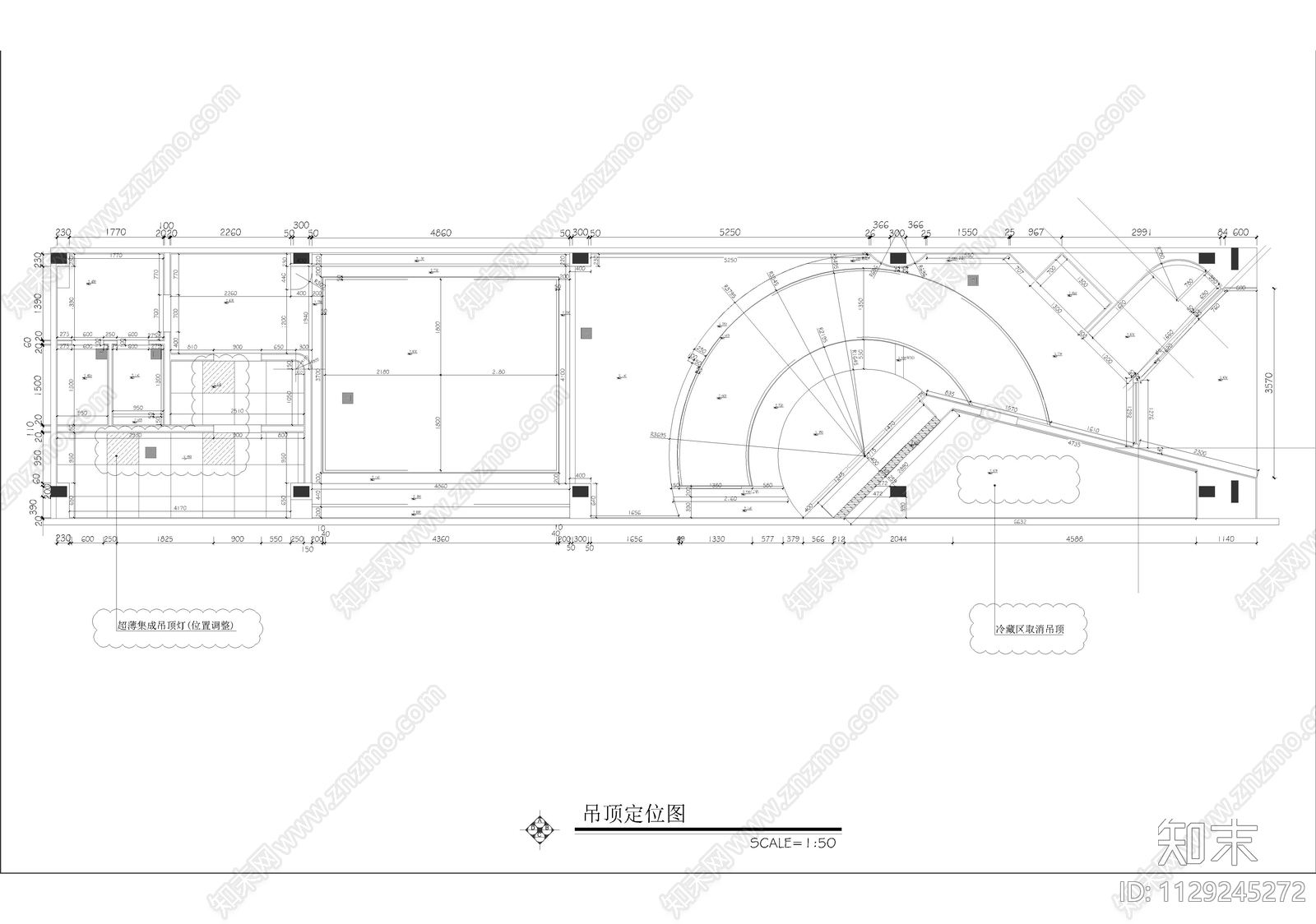 113㎡米店精酿酒吧室内cad施工图下载【ID:1129245272】