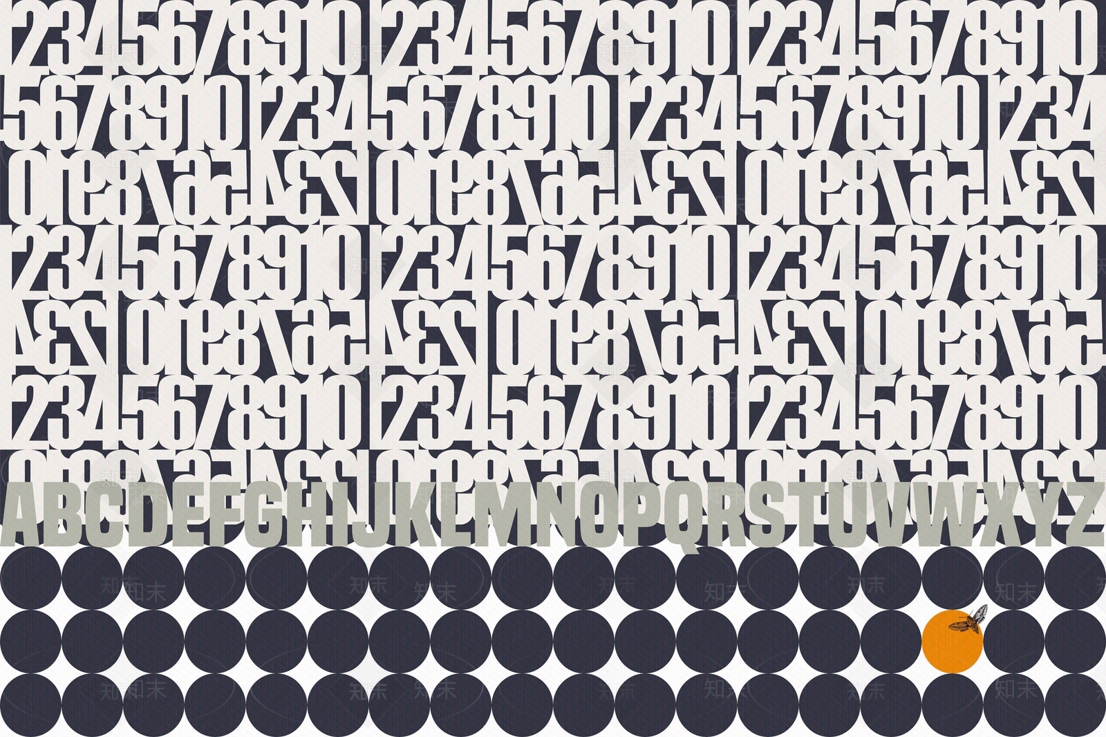 现代抽象字母图案壁纸壁画贴图下载【ID:1129251277】