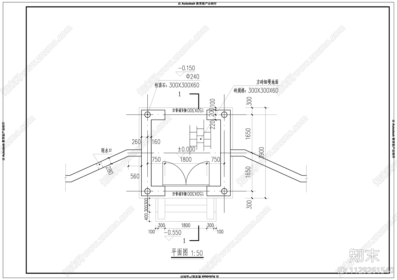 中式古代建筑cad施工图下载【ID:1129261540】