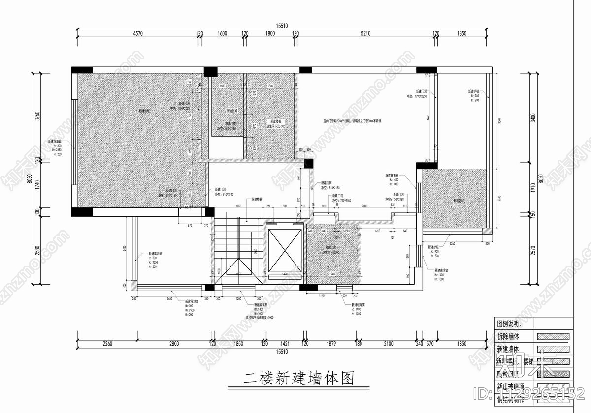 五层别墅cad施工图下载【ID:1129265152】