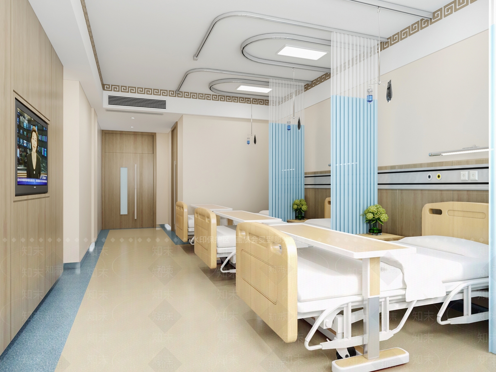 现代医院病房3D模型下载【ID:1129271071】