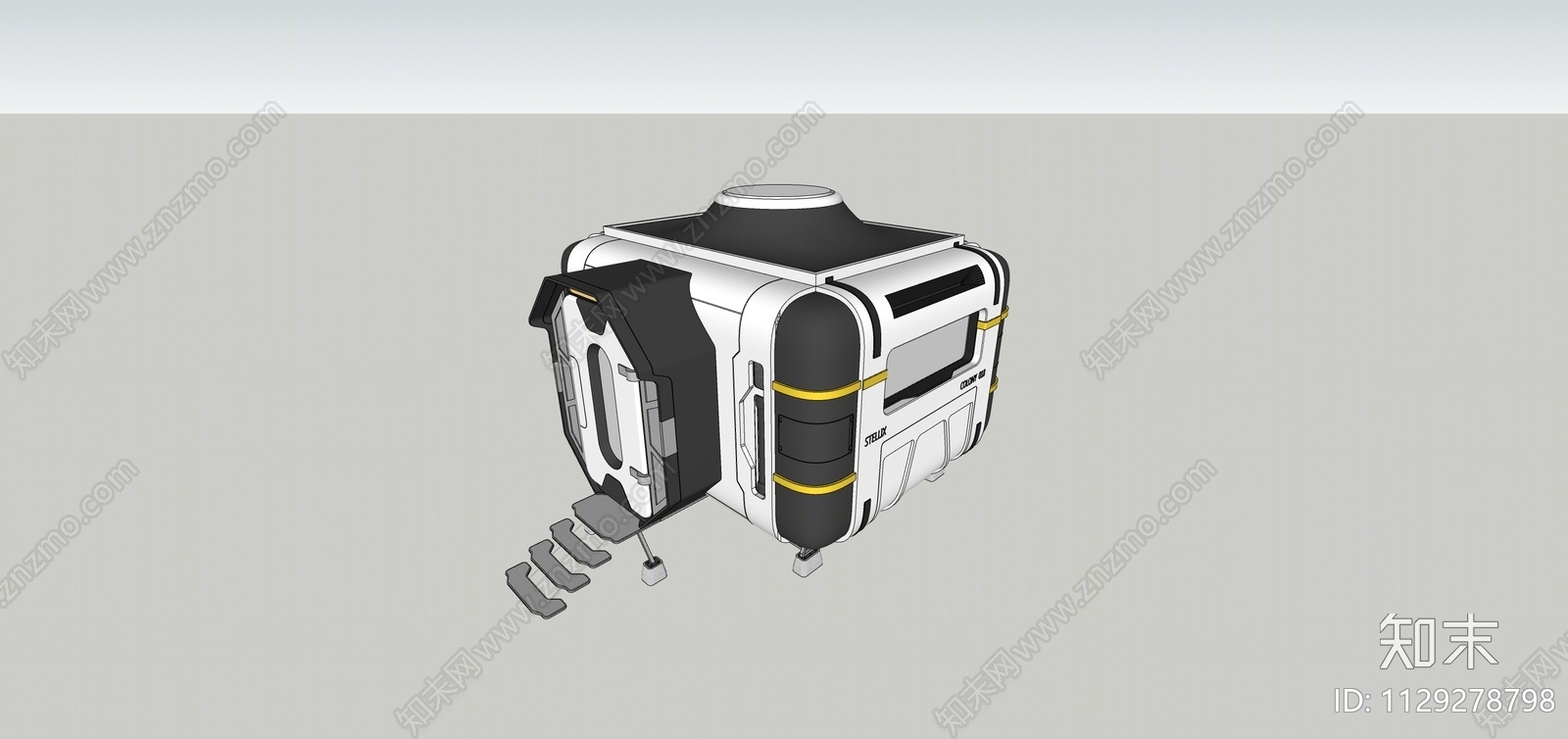 太空舱SU模型下载【ID:1129278798】