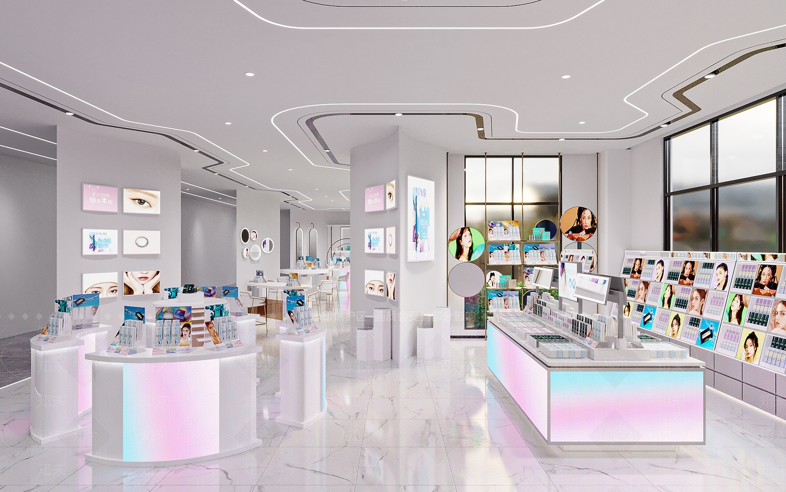 现代隐形眼镜店3D模型下载【ID:1129285083】