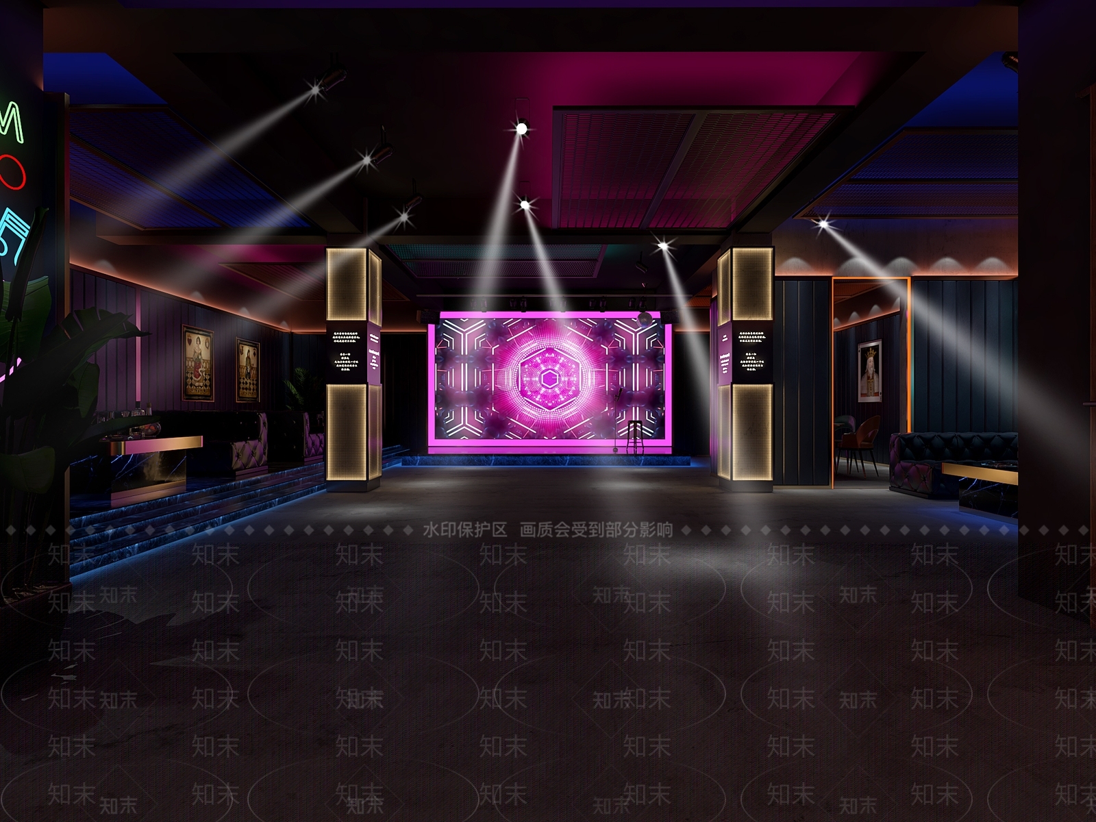工业风酒吧3D模型下载【ID:1129280545】