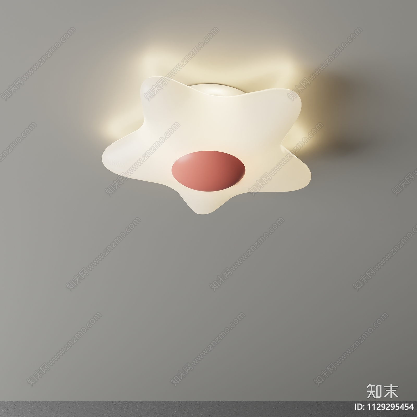 现代吸顶灯3D模型下载【ID:1129295454】