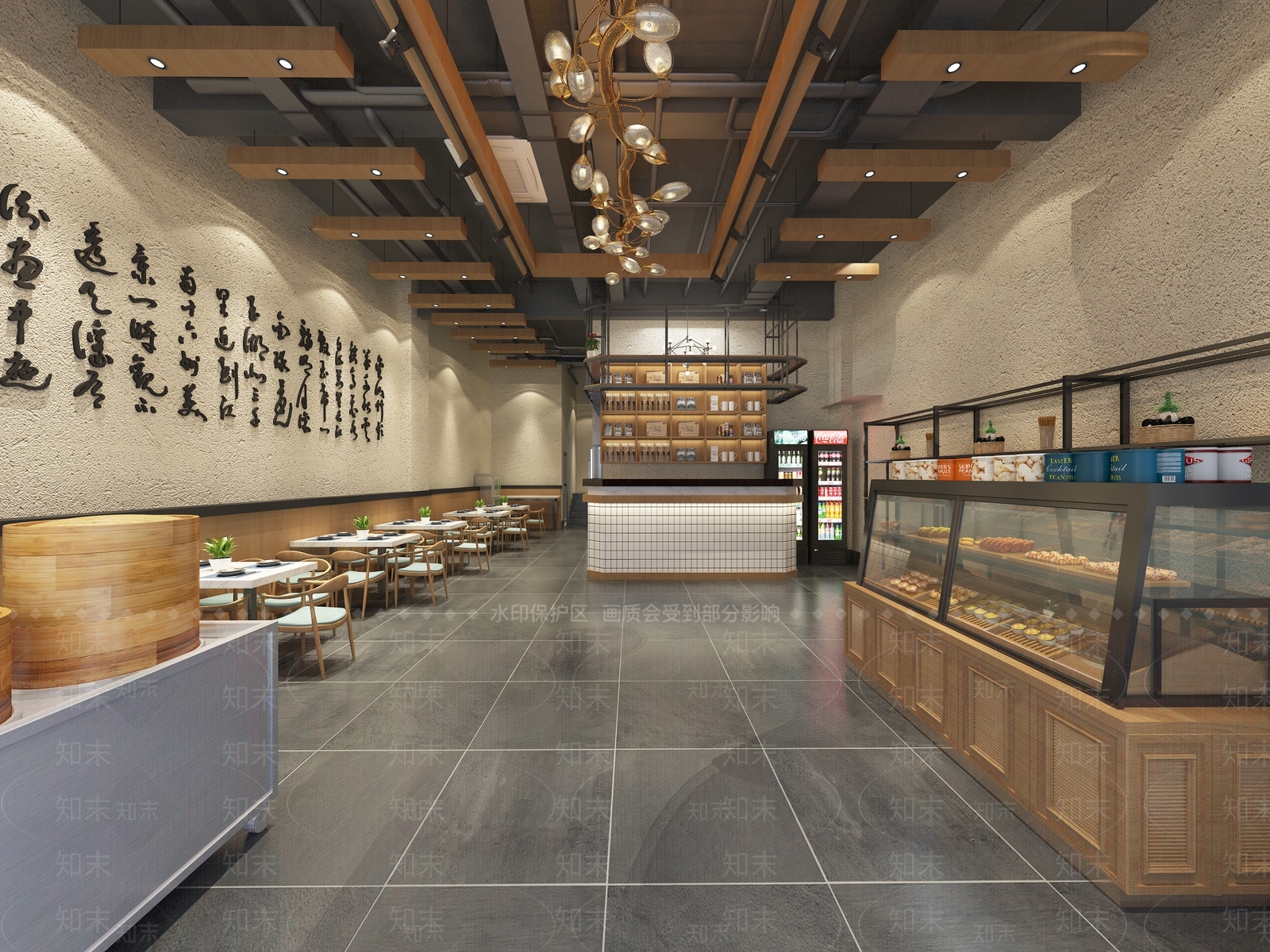 现代快餐厅3D模型下载【ID:1129341288】