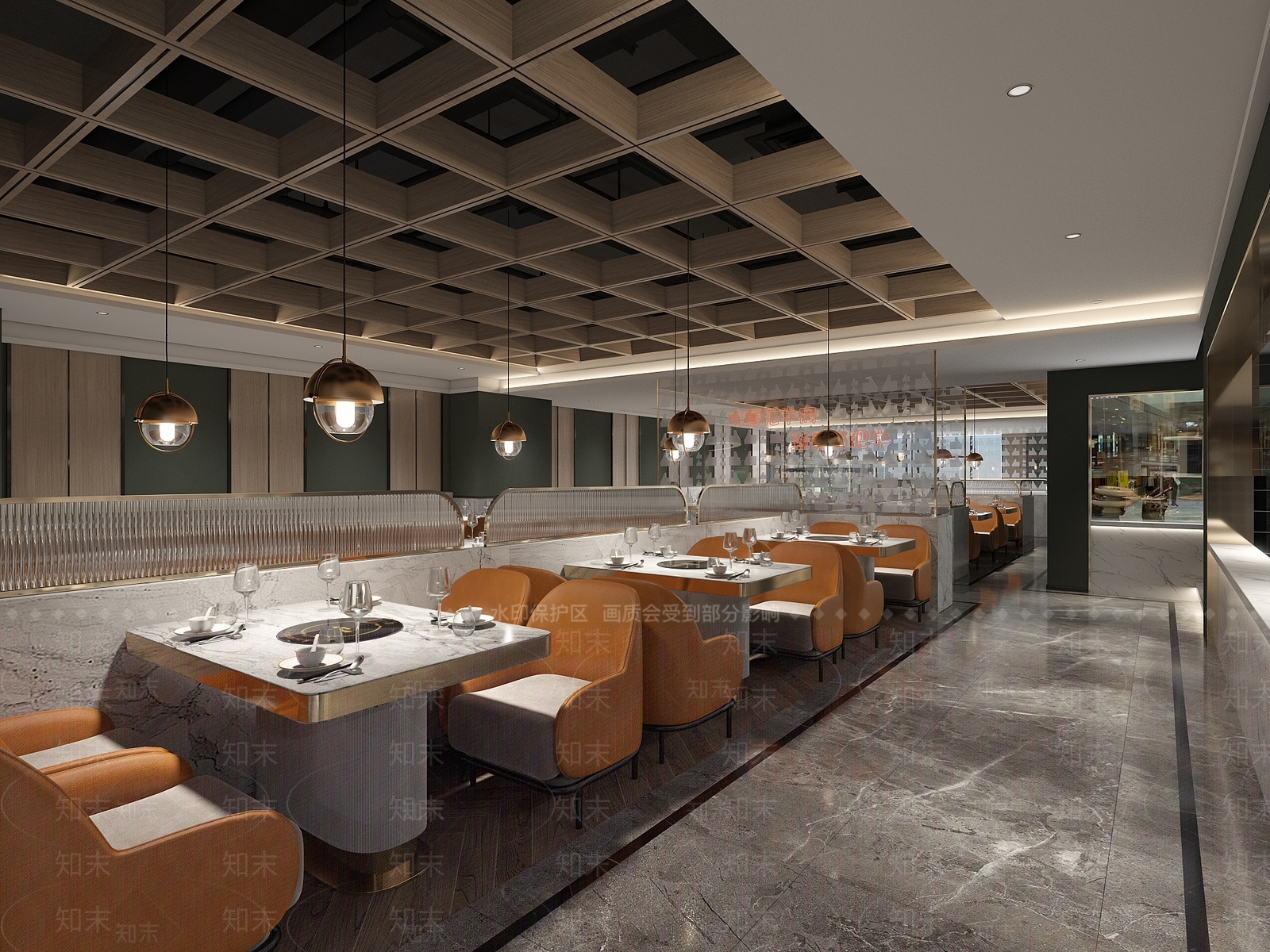现代火锅店3D模型下载【ID:1129344401】_知末3d模型网