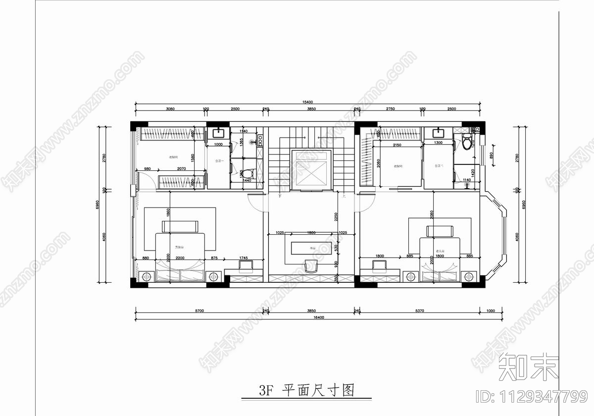 700㎡五层别墅室内施工图下载【ID:1129347799】