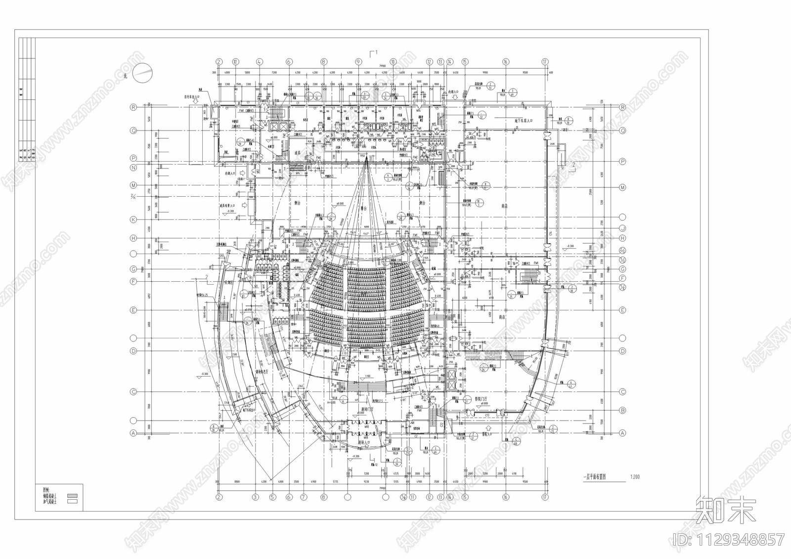 精选15套影剧院建筑施工图下载【ID:1129348857】