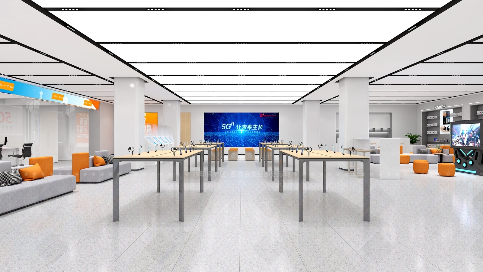 现代联通营业厅3D模型下载【ID:1129366571】
