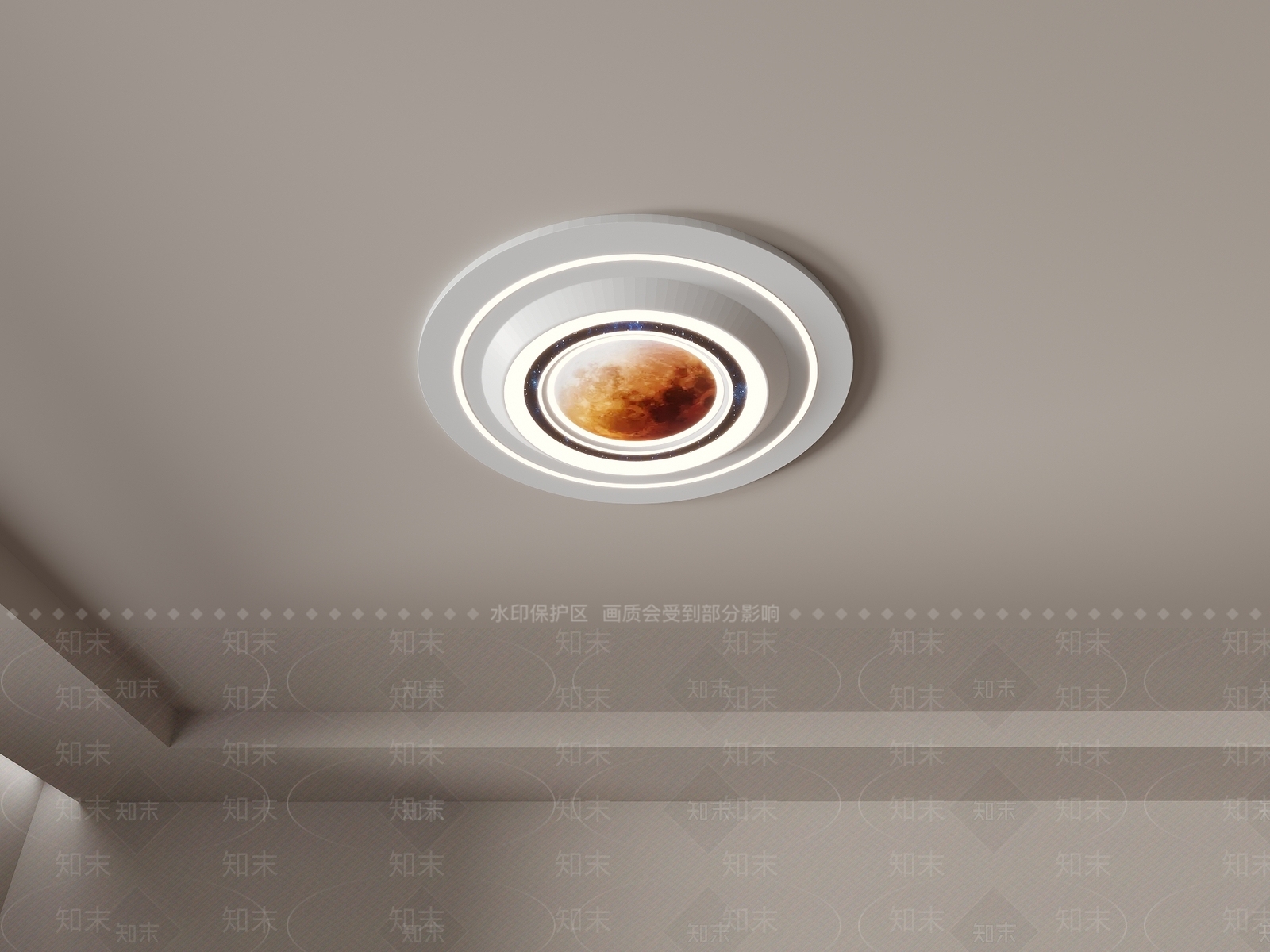 现代灯具组合3D模型下载【ID:1129358090】