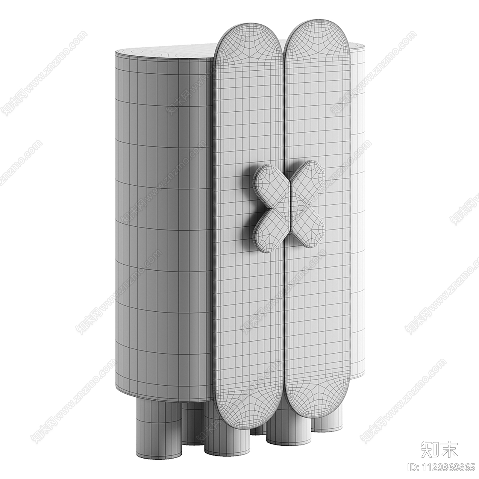 现代儿童衣柜3D模型下载【ID:1129369865】