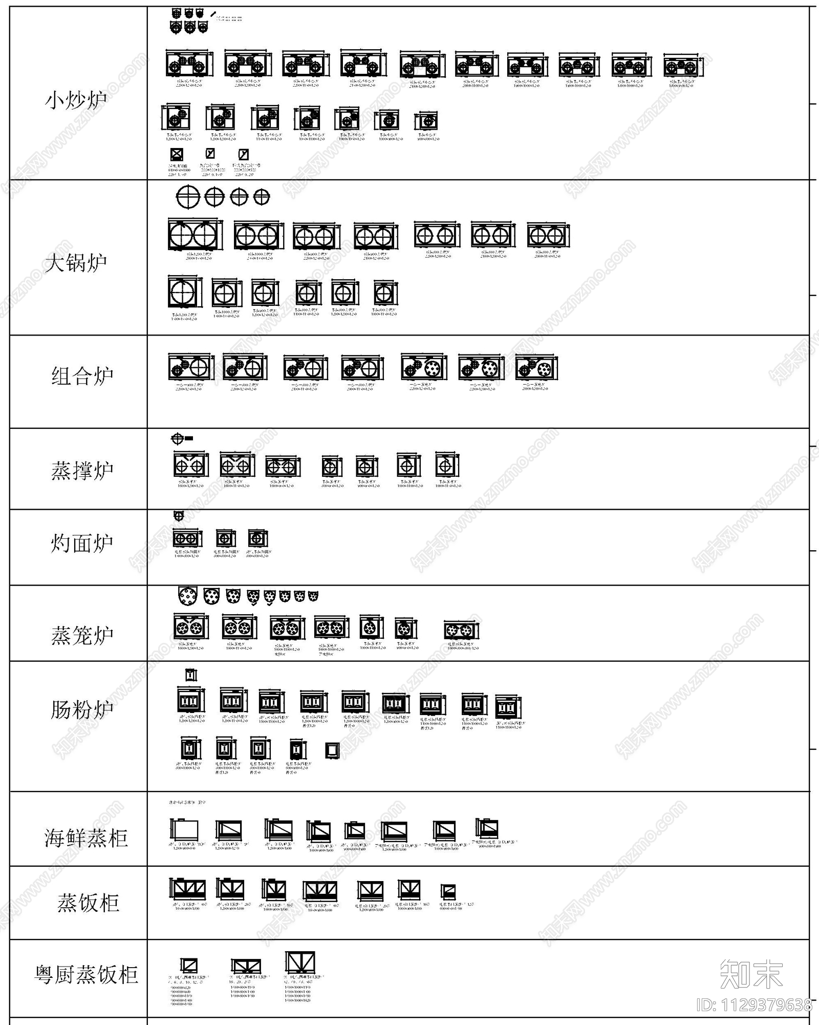 后厨酒店餐饮设备电器施工图下载【ID:1129379638】