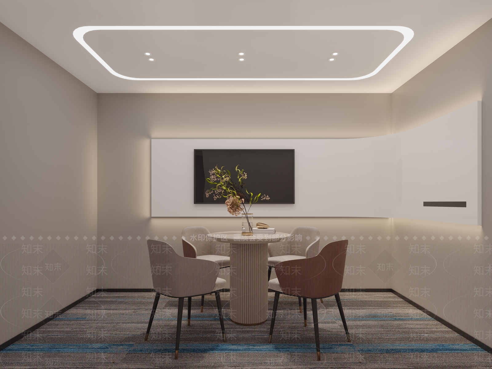 现代洽谈室3D模型下载【ID:1129386626】