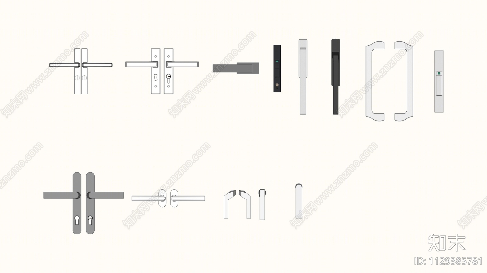 现代拉手SU模型下载【ID:1129385781】