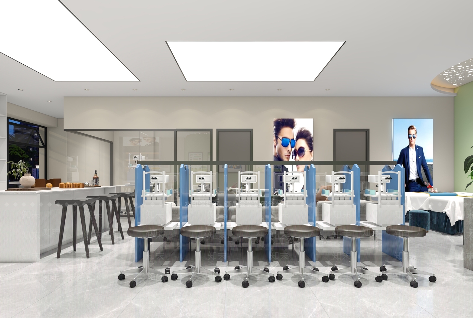 现代眼睛店3D模型下载【ID:1129387887】