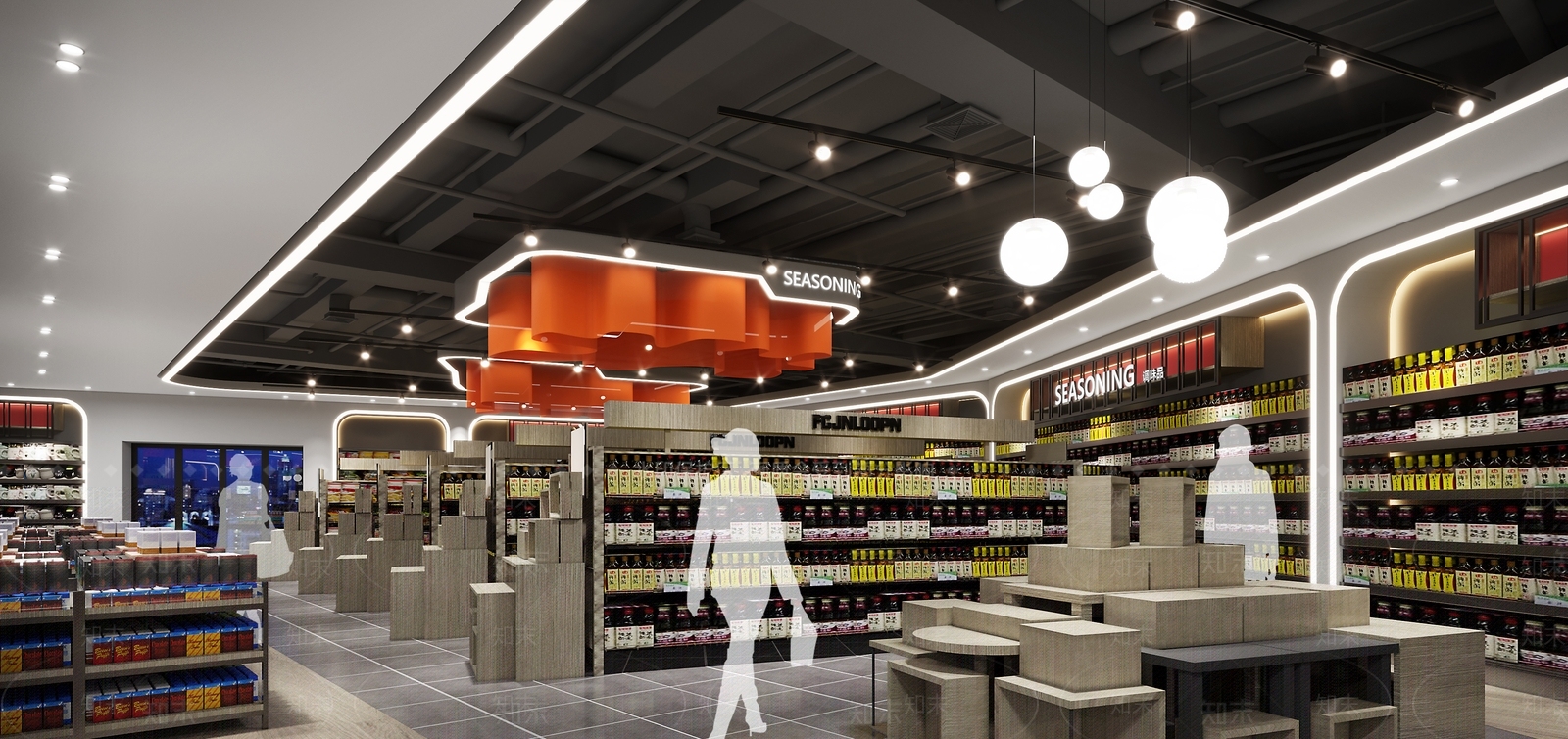 工业风超市调整区3D模型下载【ID:1129393813】