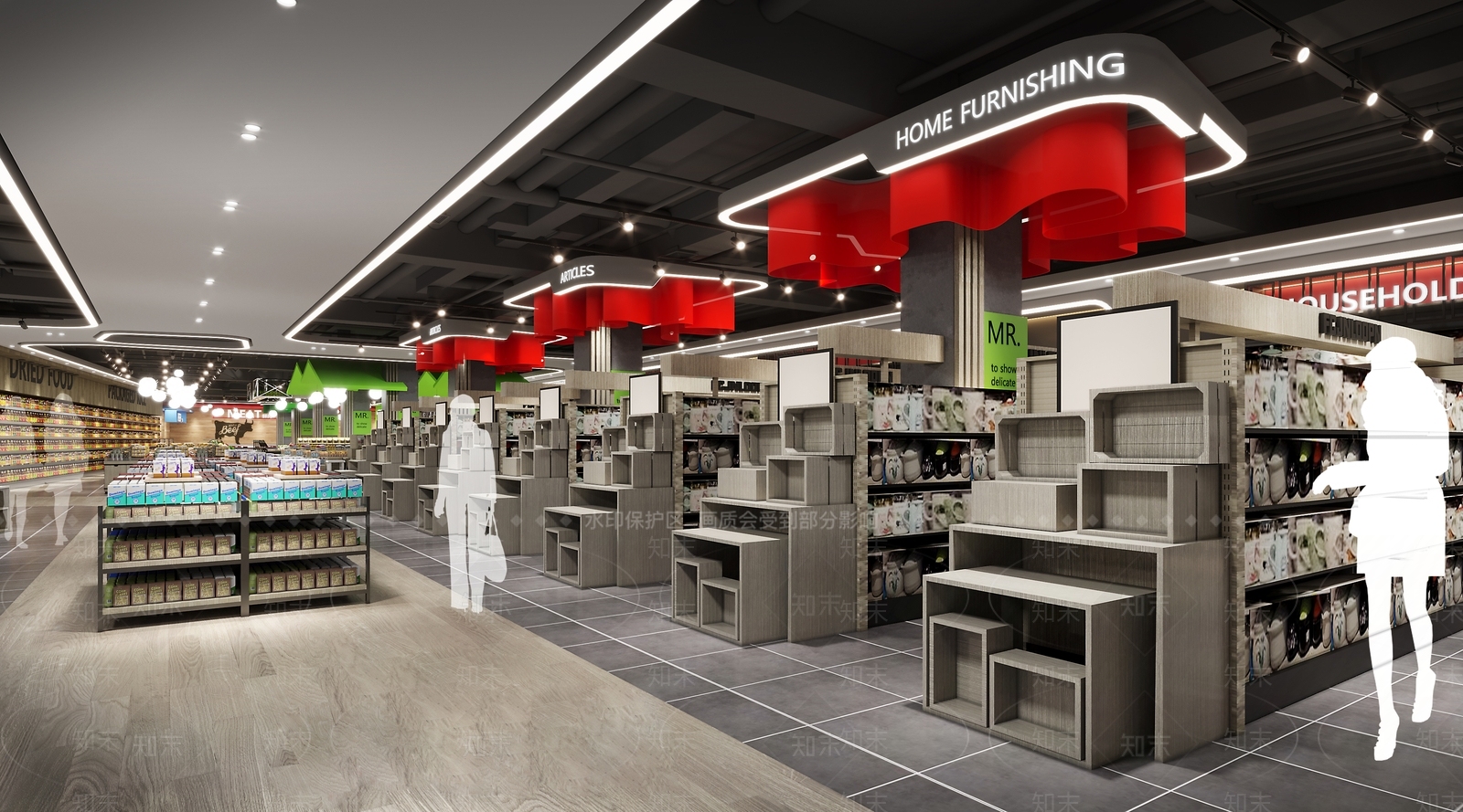 工业风超市调整区3D模型下载【ID:1129393813】