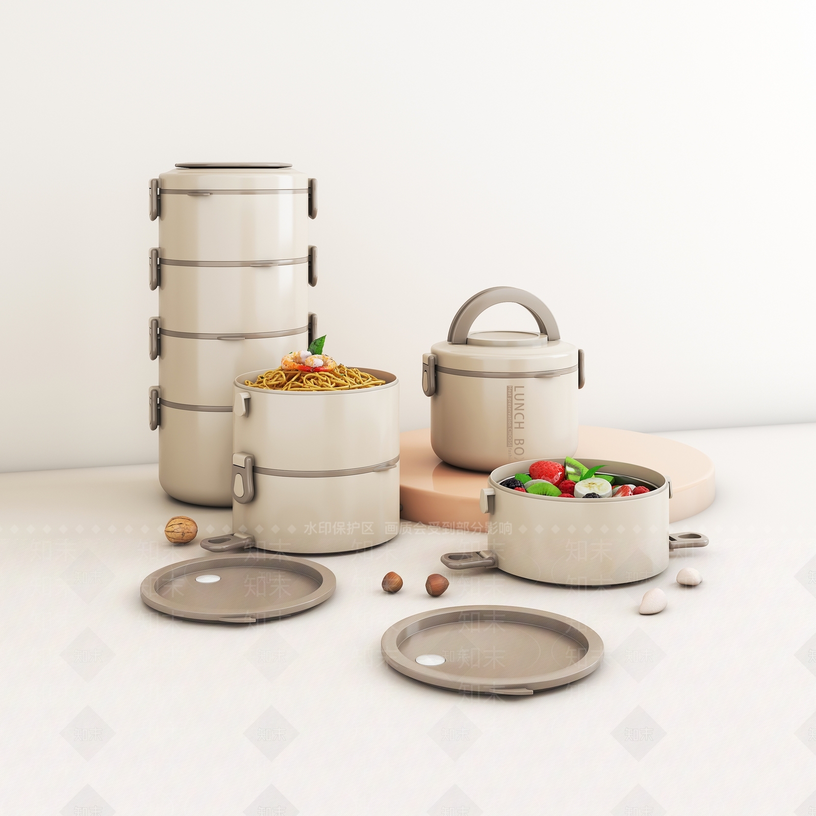 饭盒3D模型下载【ID:1129396097】