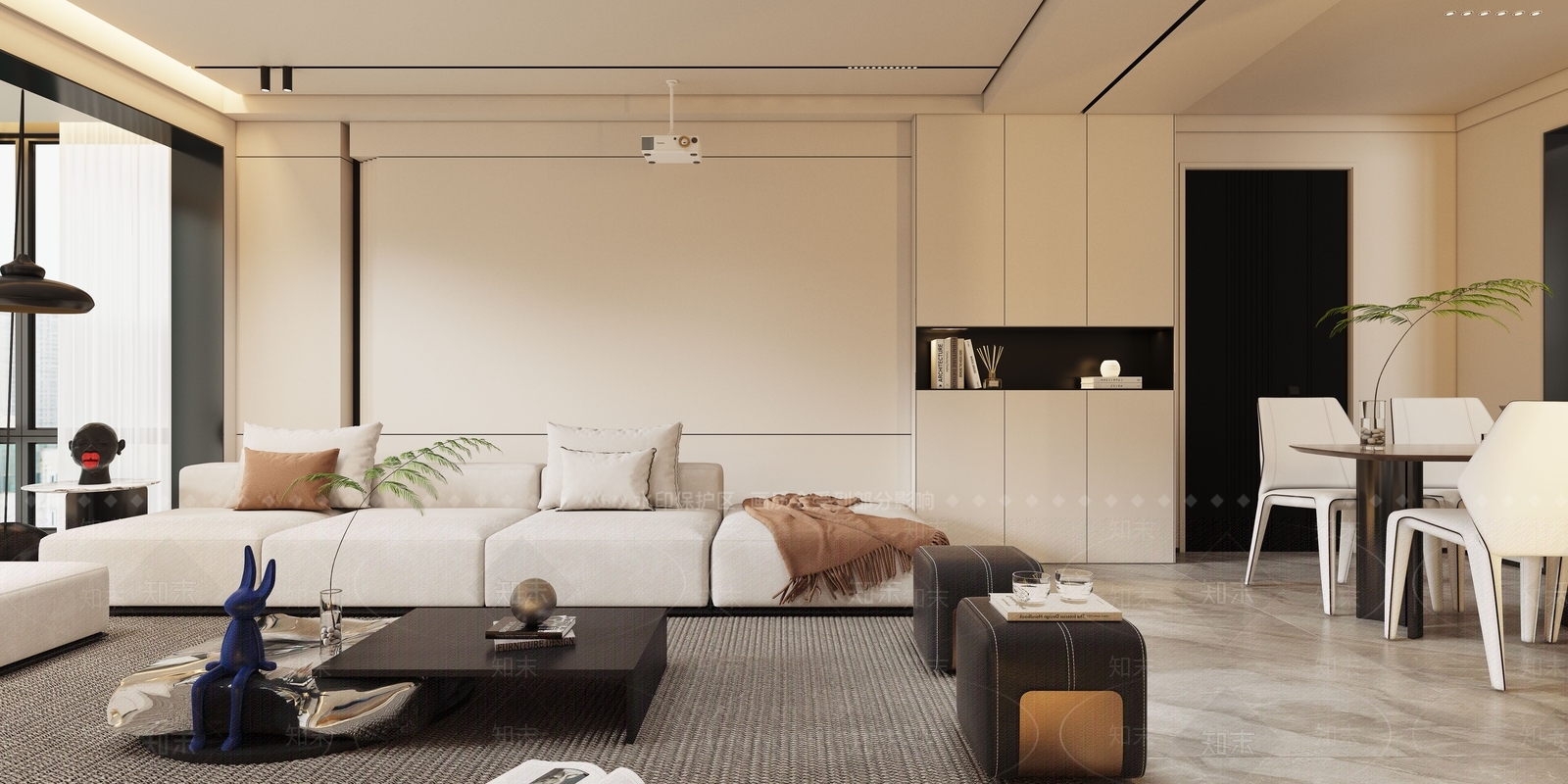 现代单身公寓3D模型下载【ID:1129396967】