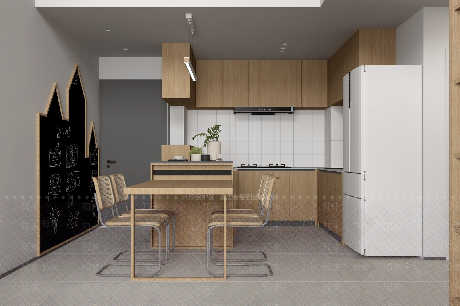 日式原木风LOFT公寓3D模型下载【ID:1129492667】