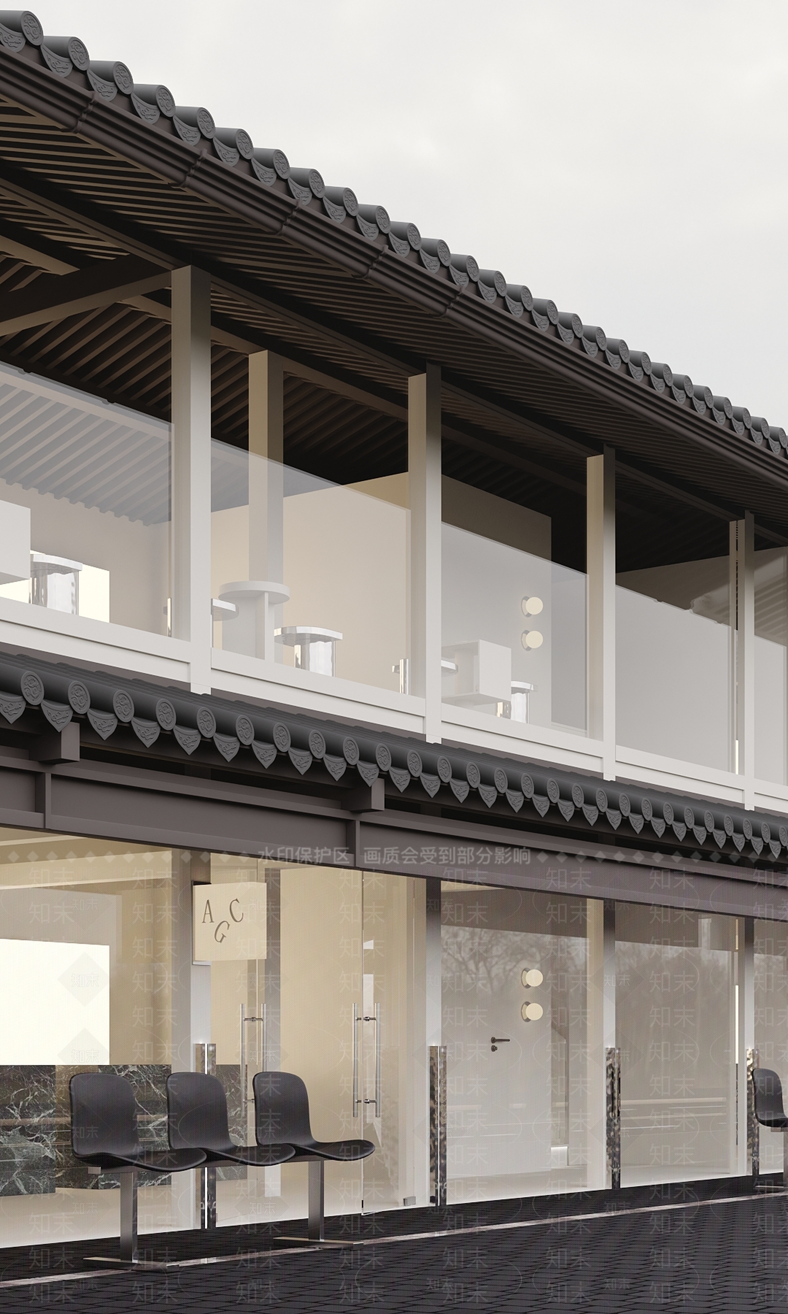 新中式咖啡店3D模型下载【ID:1129401838】