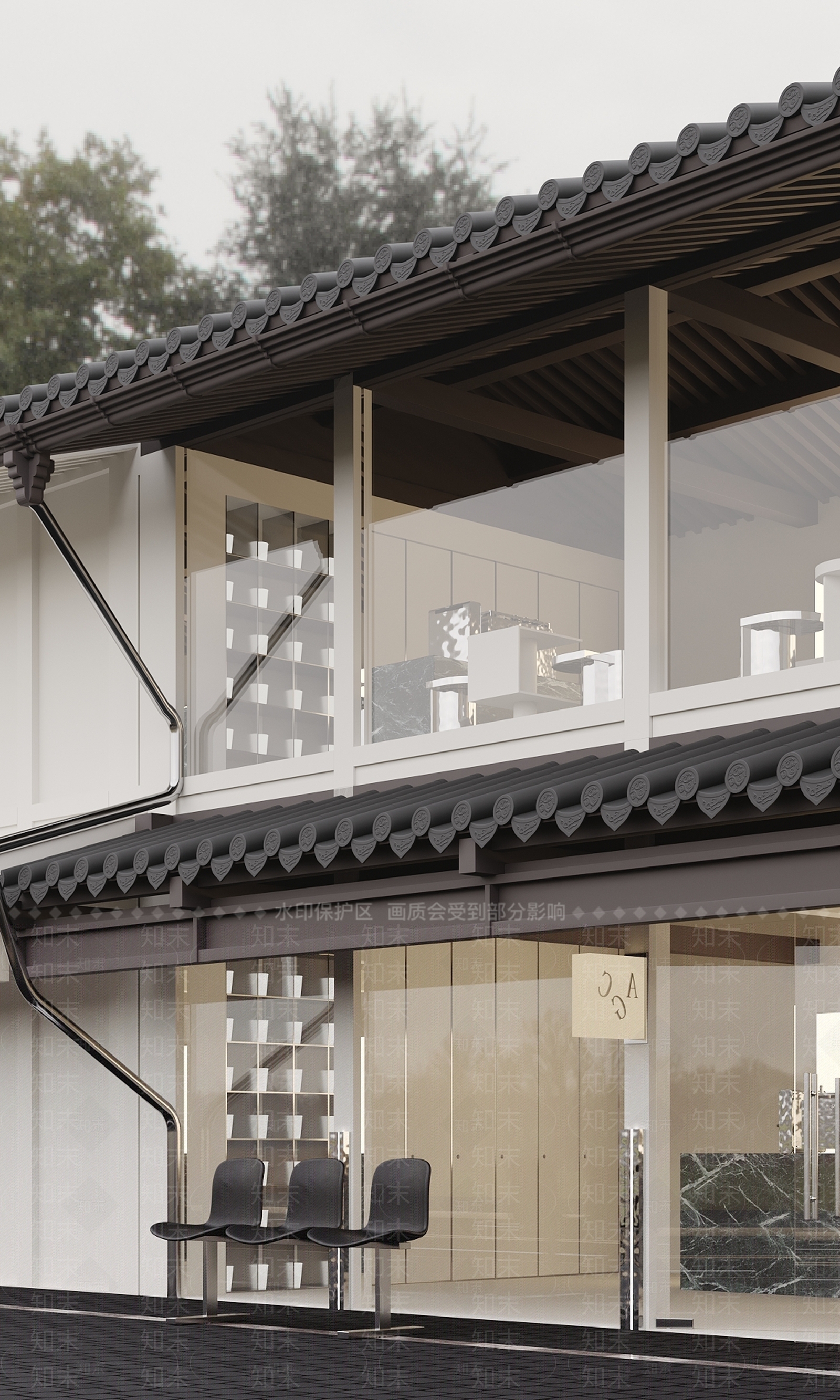 新中式咖啡店3D模型下载【ID:1129401838】
