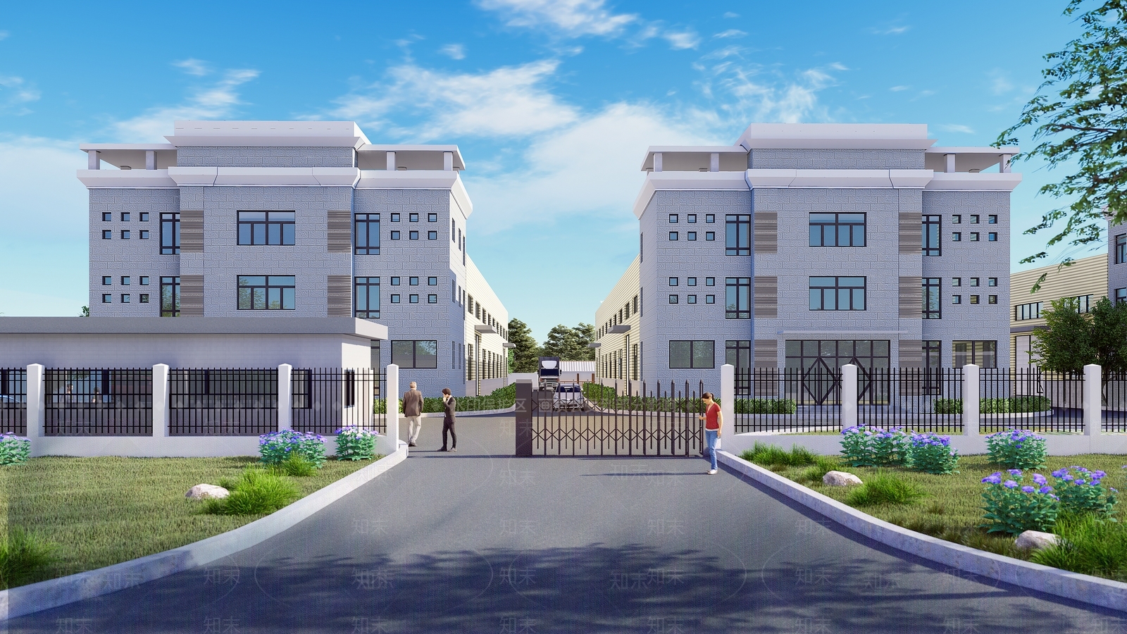 现代厂房SU模型下载【ID:1129406811】