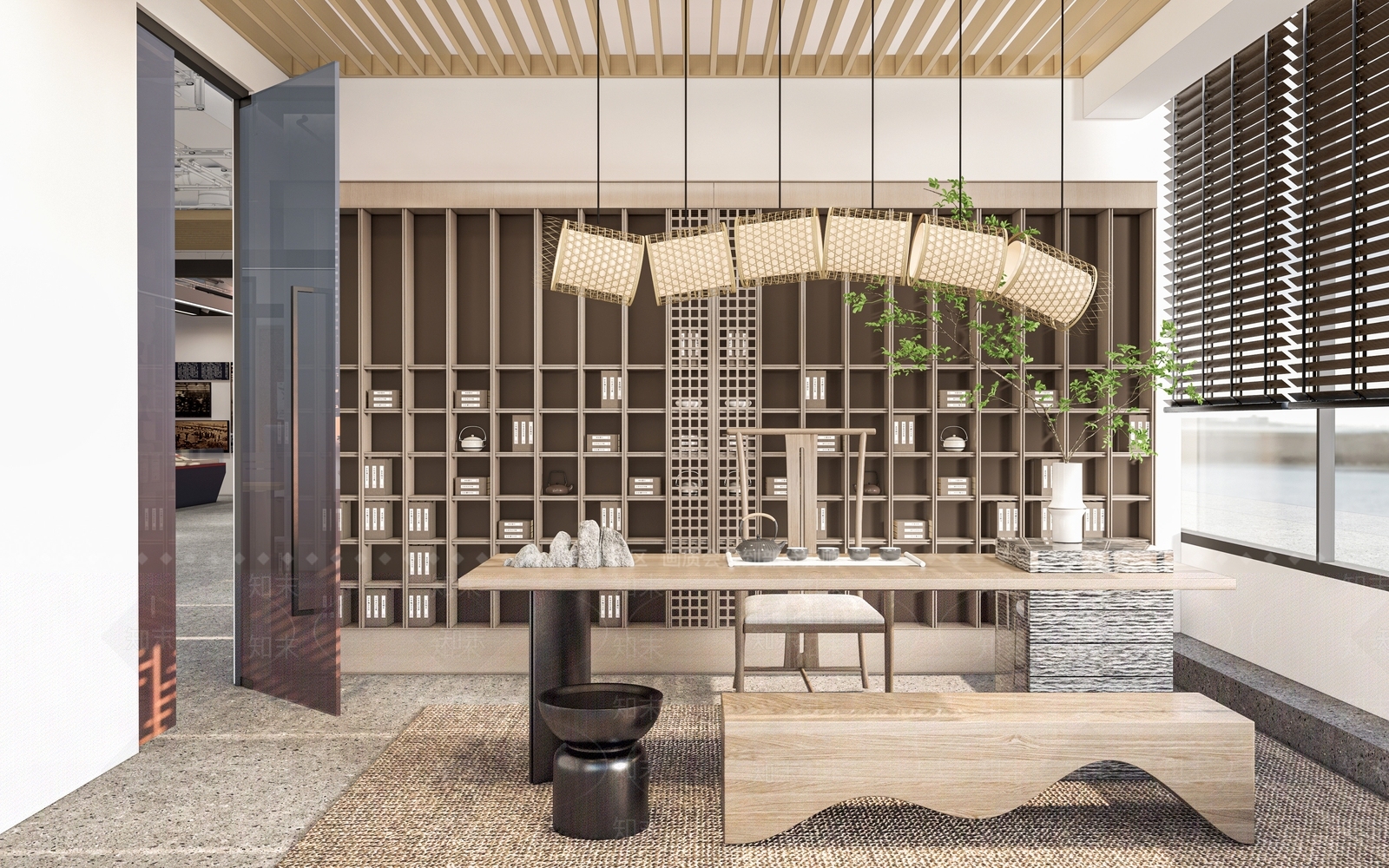 中式茶室SU模型下载【ID:1129410218】_知末su模型网