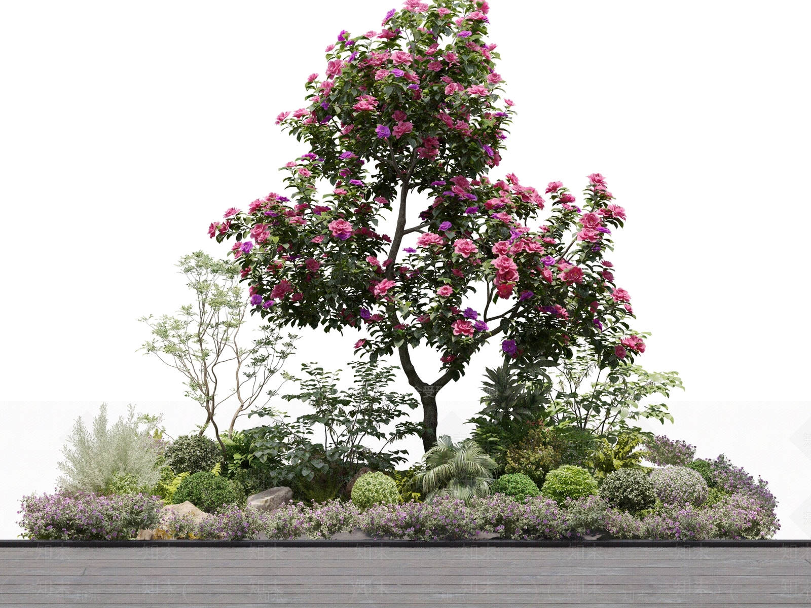 花坛3D模型下载【ID:1129421445】