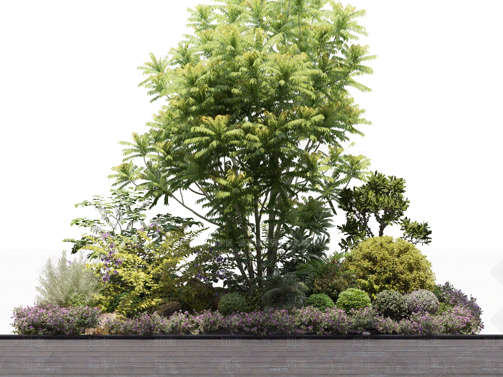 花坛3D模型下载【ID:1129422904】
